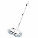 Electronic Wireless Spray Mop, GBlife Cordless Spin Floor Cleaner for All Surfaces, Rechargeable Lazy Mop with Detachable Battery, Adjustable Handle, 300ML Water Tank for Home and Kitchen