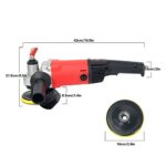 Wet Polisher 1400W with Leakage Protection,4 Inch Stone Wet Buffer Grinder Machine Variable Speed for Granite Concrete Floor Countertop Polishing Grinding