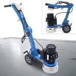 Edge Trimmer, Electric Concrete Floor Grinder, Heavy Duty Floor Polisher Machine, Walk-Behind Ground Grinding Polishing Machine for Marble Concrete, Adjustable Handle Height, 110V/60HZ, 1.5HP