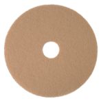 3M Tan Burnish Pad 3400, 17″ Floor Care Pad (Case of 5)