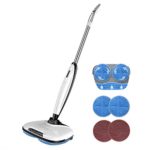 Comfyer Swift Cordless Electric Spin Mop, Floor Cleaner Mop, 2 in 1 Power Scrubber Brush & Polisher with Microfiber Reusable Pads and Water Spray for Hard Wood, Tile, Vinyl, Marble, Laminate Floor