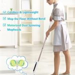 GOBOT Electric Mop with Motorized Dual Spin Mopheads, Battery Display, LED Headlight, Lightweight & Rechargeable,4 Mop Pads & 2 Scrub Pads, Cleaning & Waxing for Hardwood/ Laminate Floor /Window/Tile