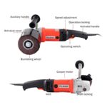 Handheld 1400W Metal Burnishing Machine,Electric Sander Polisher for Wood Stainless Steel Polishing with One Wheel,8 Variable Speed,Lock Switch,Auxiliary Handle(UL Certified)