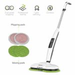 Gladwell Cordless Electric Mop – 3 in 1 Spinner, Scrubber and Waxer Quiet and Powerful Cleaner, Spin Scrubber & Buffer, Polisher for Hard Wood, Tile, Vinyl, Marble And Laminate Floor – 1 Year Warranty