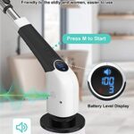 Electric Spin Scrubber, LITFP Shower Scrubber for Cleaning with 8 Replaceable Brush Heads, Cordless Electric Cleaning Brush 90Mins Work Time,3Adjustable Speeds Spin Brush for Cleaning Bathroom