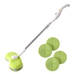 Docheer Cordless Electric Spinning Mop Rechargeable Powered Floor Cleaner Scrubber Polisher Mop Handheld Vacuum Floor and Carpet Tile Sweeper