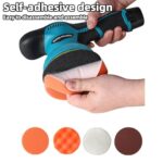 Cordless Buffer Polisher, 6 Inch Portable Polisher with 2Pack 12V Lithium Battery, 6 Variable Speed 2500-5000RPM Polishing 2023NEW Perfect for Car Detailing/Polishing/Waxing