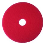 3M Red Buffer Pad 5100, 13″ Floor Buffer, Machine Use (Case of 5)