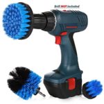 Drill Attachment Power Scrubber – Turbo Scrub Kit of 3 Scrubbing Brushes – All Purpose Shower Door, Bathtub, Toilet, Tile, Grout, Rim, Floor, Carpet, Bathroom and Kitchen Surfaces Cleaner 2