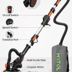 MYTOL Electric Drywall Sander with Vacuum Dust Collection, Variable Speed, LED Light, Foldable Handle, Sanding Discs & Grids