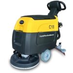 Battery Powered Floor Scrubber C18 with a Complete Set of Parts, 25,000 ft²/h, 31″ Squeegee Width, 12 Gallon Recovery Tank