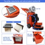 PreAsion Electric Floor Grinder Polishing Sanding Machine for Concrete Epoxy Ground with Dust Collector with Filter 220V