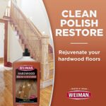 Weiman Wood Floor Polish and Restorer 32 Oz Bundle – High-Traffic Hardwood Floor, Natural Shine, Removes Scratches, Leaves Protective Layer