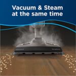 Bissell Symphony Vacuum for Hardwood and Tile Floors, 4 Pads Included, 1132A Steam mop, Grey & Blue