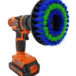 Medium 5″ Drill Brush Attachment: Beast Brush Spin Power Scrubber For Fast And Easy Cleaning, Medium Bristles For Bathroom Shower And Tub, Kitchen Tiles, Carpet, Car Tires, Auto Detailing, Boats