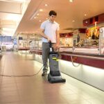 Kärcher – Commercial Floor Scrubber – BR 30/4 C – Walk-Behind Compact – With Roller Brush – Scrubs and Dries