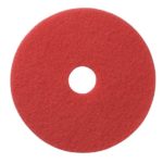 Glit / Microtron 404413 Daily Cleaning and Buffing Pad, 13″, Red (Pack of 5)