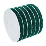 Kichwit 6-Pack Replacement Scrub Pads, Super Abrasive, Green (5 Inch)